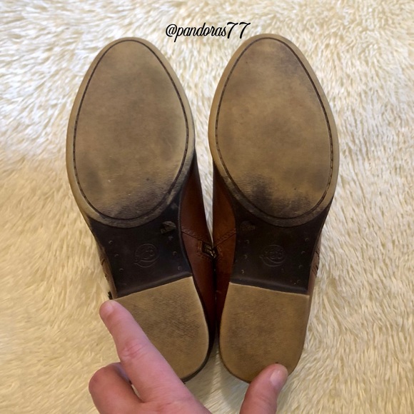 LUCKY BRAND—WOMEN’S GENUINE LEATHER SIDE-ZIP BOOTIES!! BROWN BOOTIES EUC!! - Picture 7 of 7